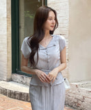 Weave Pleats Cardigan