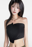 Zipper Slide Tube Top