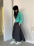 Hipan Round Crop Long Sleeve Tee