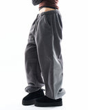 Two-tone panel fleece jogger pants