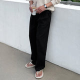 Chid two-tuck linen banding pants