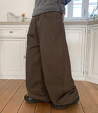 Kakuni Bijo Wide Cotton Pants