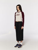 Double Stitch Wide Skirt