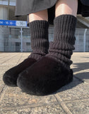 Camming fur slippers