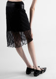 Bello See-Through Midi Skirt