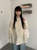 Petite Over Check Shirt