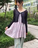 Dope See-Through Rib Crop Strap Bolero CD