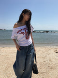 [Planning] Dazzle Side Pintuck Washing Denim Wide Pants