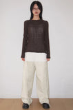 KNOTTY STRAP KNIT TOP