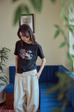 DTP Doodle Art Crop Short Sleeve Tee