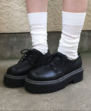Oxford Stitch Platform Sole Loafers