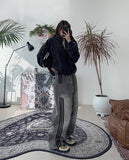 Kanen Reverse Track Denim Pants