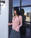 [Mohair Wool] Jining Slim Fit Mohair Wool Inner Long Sleeve Knit