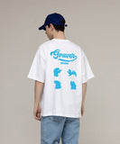 Baseball 2 4 Animal Back Logo Short Sleeve Tee