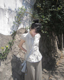 Todin Check Short Sleeve Blouse