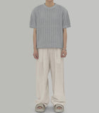 Banded Linen Wide Pants