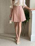 Wayling Pleated Banding Skirt Pants