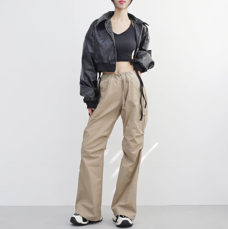 【NONCODE】Viola cropped leather jacket NONCODE(ノンコード) - ヴィオラクロップドレザージャケット