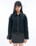 Boyle minimal leather jacket