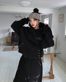 Glint Brushed Studded Hoodie