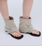 Koiche open toe boots