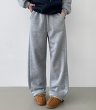 Two-Way Thick Brushed Lining Wide Jogger Cut Wide Banding Training Pants