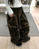 Zerb Camo Banding Pocket Wide-Fit Training Long Pants