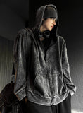 Pigment Washing Hood Zip-Up