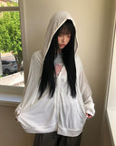 Okyu See-Through Hood Zip-Up
