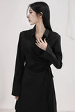 Wrapping Three Pin Tuck One Piece