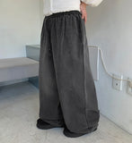 [unisex] Temoni Banding Cut Pigment Wide Pants