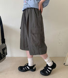 Teles Nylon Banding Cargo Bermuda Pants