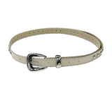 bohemian studded long leather belt