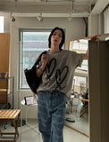 To Heart Lettering Printed Short Sleeve T-shirt