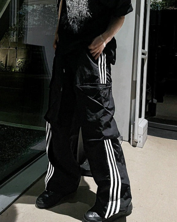 【COSYHARU】Line Track Cargo Pants COSYHARU (コシハル) - ライントラックカーゴパンツ / Line