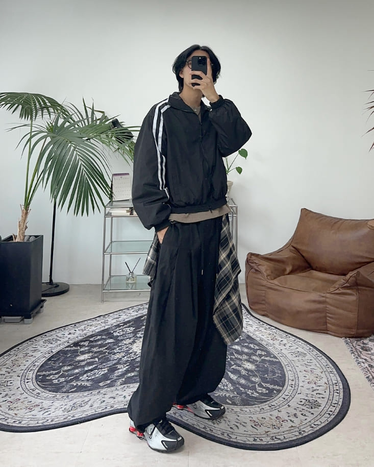 韓国 IDWS ナイロン ジャンバー eye JUNYA WATANABE MAN]Needles Wネーム 綿ナイロンMA-1