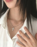 Liqui Cross Cubic Necklace