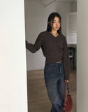 Rubot Cable Fisher V-neck Knit
