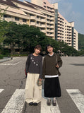 [BAONHAUS] Comcard Flower Patch Round Long Sleeve Tee