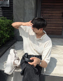 Summer Cool Boucle Collar Short Sleeve