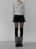 Basic Rib Long Knee Socks