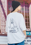 Non Slip Embroidery Short Sleeve T-shirt