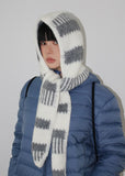 (WOOL) STRIPE STRAP BALACLAVA