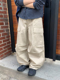 Roil Cotton Wide Cargo Pants