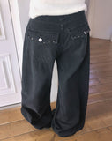 Piin Stud Brushed Vintage Wide Pants