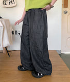 Sofino banding cargo balloon denim pants