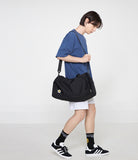 Flower Smile Embroidery Duffle Bag