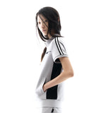 Metallic Tape Track Zip-Up