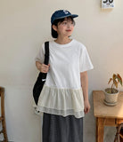 [BAONHAUS] Genbo Frill Tiered Short Sleeve Tee