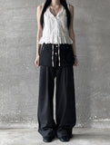 Punching Lace Frill Sleeveless